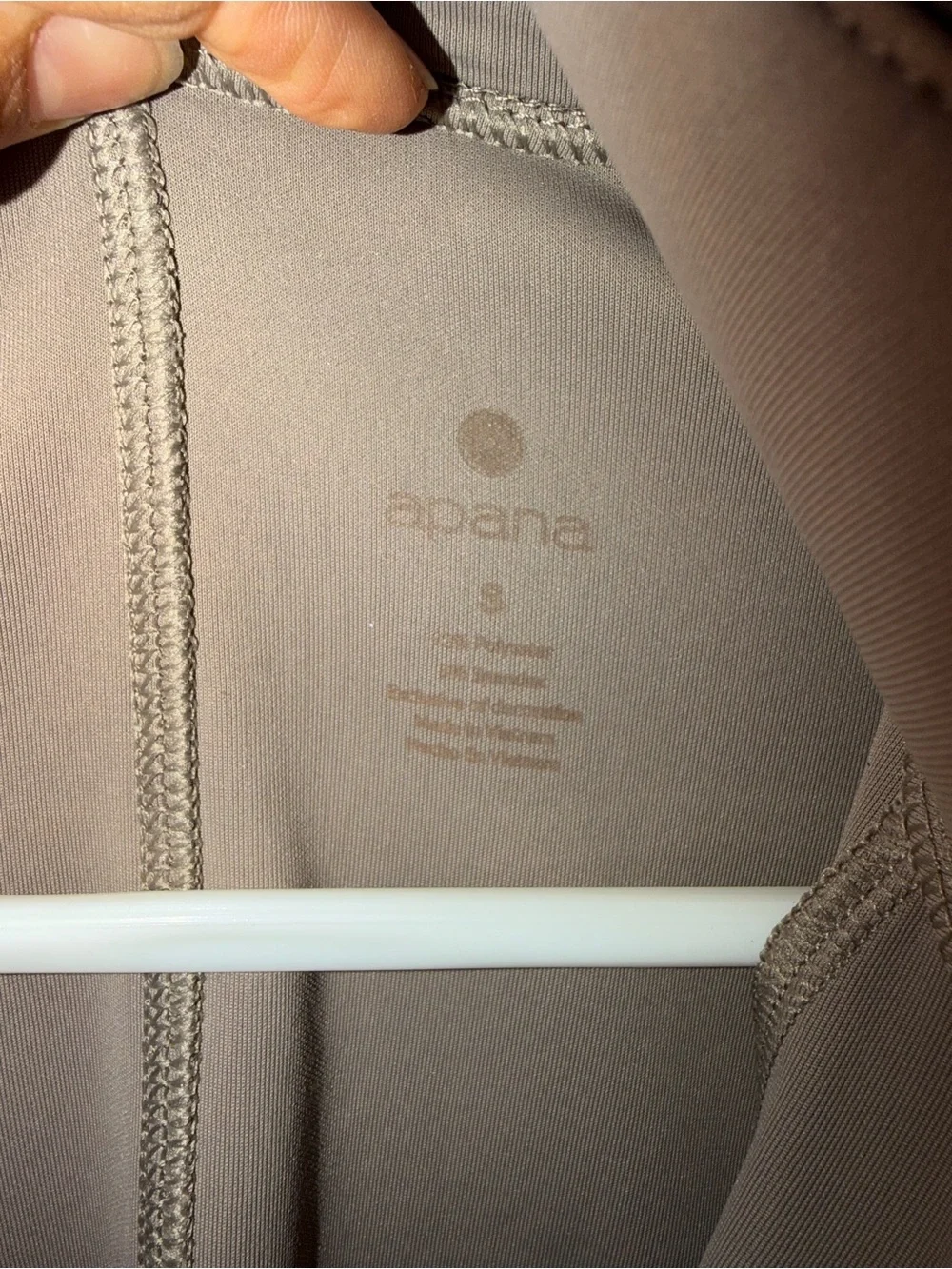 Women’s yoga fitness workout zip up - beige taupe